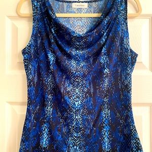 Sz S Calvin Klein Cowl Neck Shirt (sleeveless)